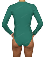 Long Sleeve Raglan Side Panel One Piece