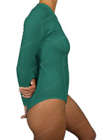 Long Sleeve Raglan Side Panel One Piece