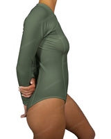 Long Sleeve Raglan Side Panel One Piece