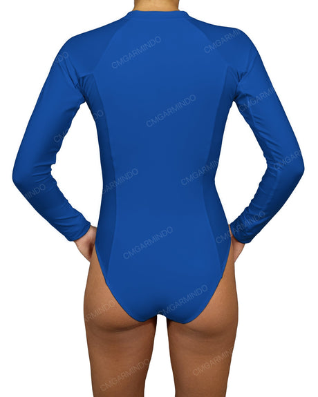 Long Sleeve Raglan Side Panel One Piece