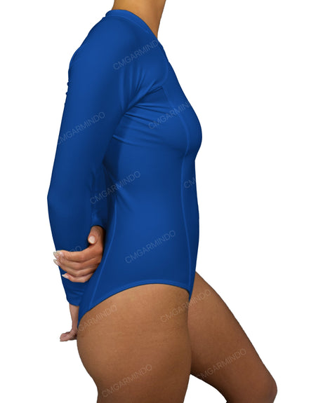 Long Sleeve Raglan Side Panel One Piece