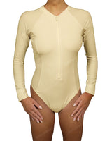 Long Sleeve Raglan Side Panel One Piece