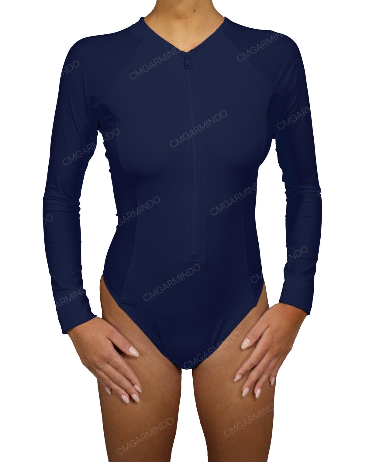 Long Sleeve Raglan Side Panel One Piece