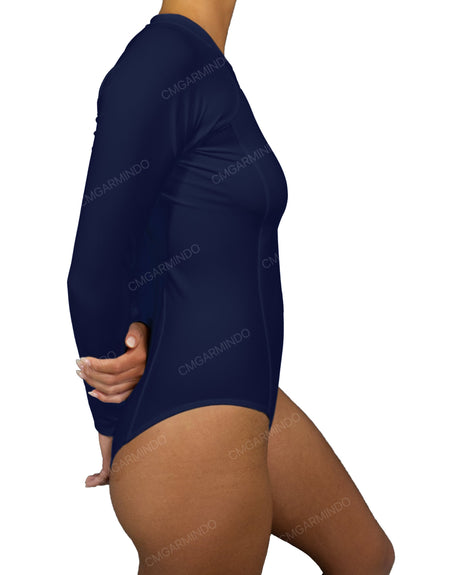 Long Sleeve Raglan Side Panel One Piece