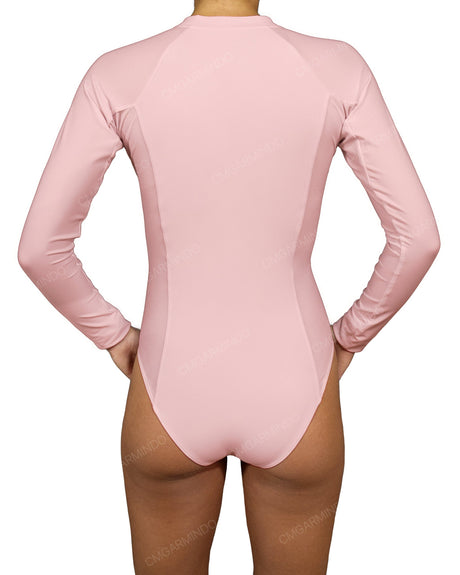 Long Sleeve Raglan Side Panel One Piece
