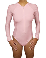 Long Sleeve Raglan Side Panel One Piece