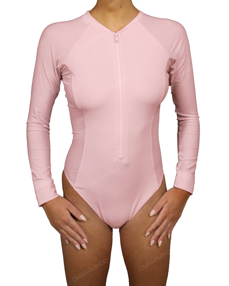 Long Sleeve Raglan Side Panel One Piece