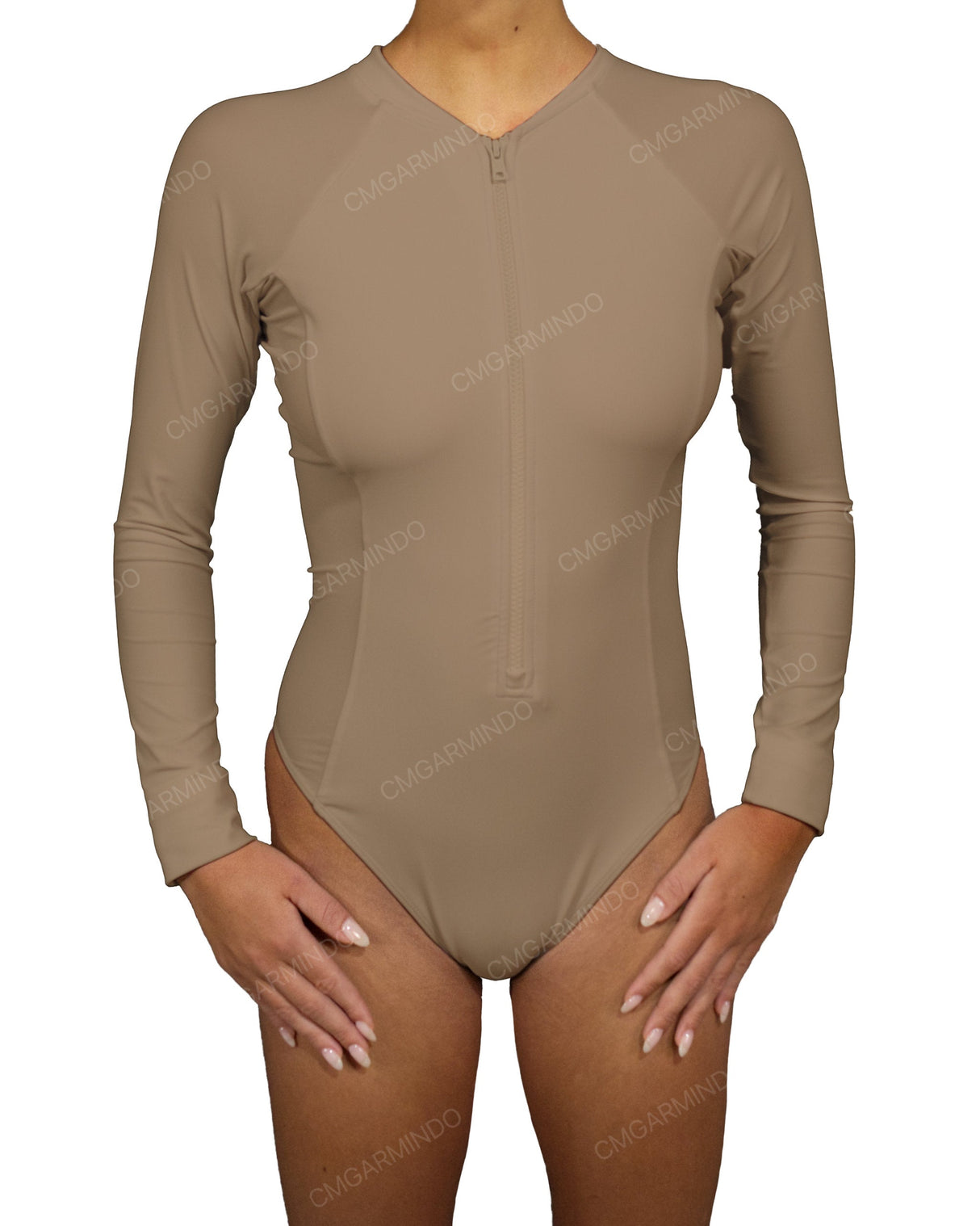 Long Sleeve Raglan Side Panel One Piece