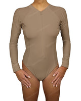 Long Sleeve Raglan Side Panel One Piece