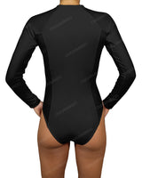 Long Sleeve Raglan Side Panel One Piece