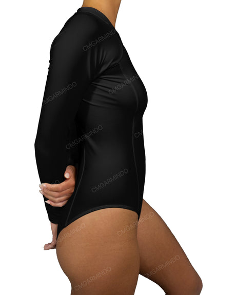 Long Sleeve Raglan Side Panel One Piece