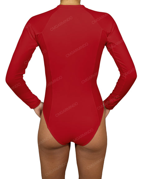 Long Sleeve Raglan Side Panel One Piece