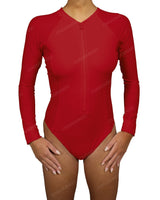 Long Sleeve Raglan Side Panel One Piece