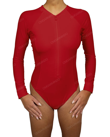 Long Sleeve Raglan Side Panel One Piece