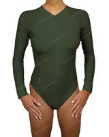 Long Sleeve Raglan Side Panel One Piece