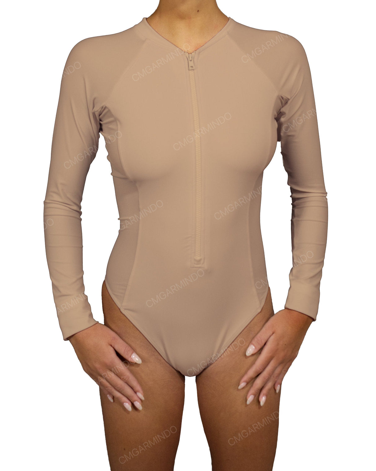 Long Sleeve Raglan Side Panel One Piece