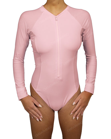 Long Sleeve Raglan Side Panel One Piece