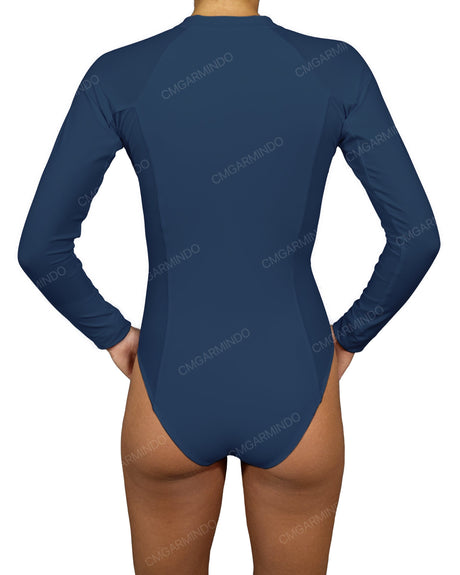 Long Sleeve Raglan Side Panel One Piece