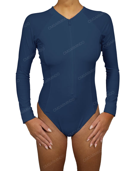 Long Sleeve Raglan Side Panel One Piece