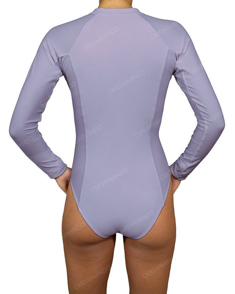 Long Sleeve Raglan Side Panel One Piece