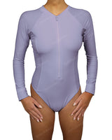 Long Sleeve Raglan Side Panel One Piece