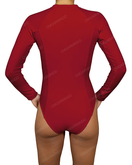 Long Sleeve Raglan Side Panel One Piece