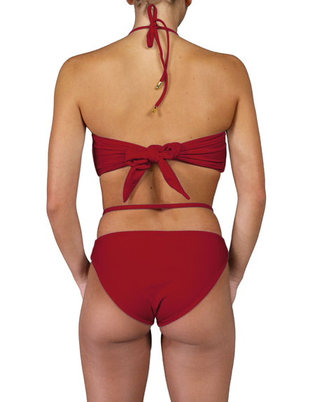 V-Halter Ring Bandeau Top