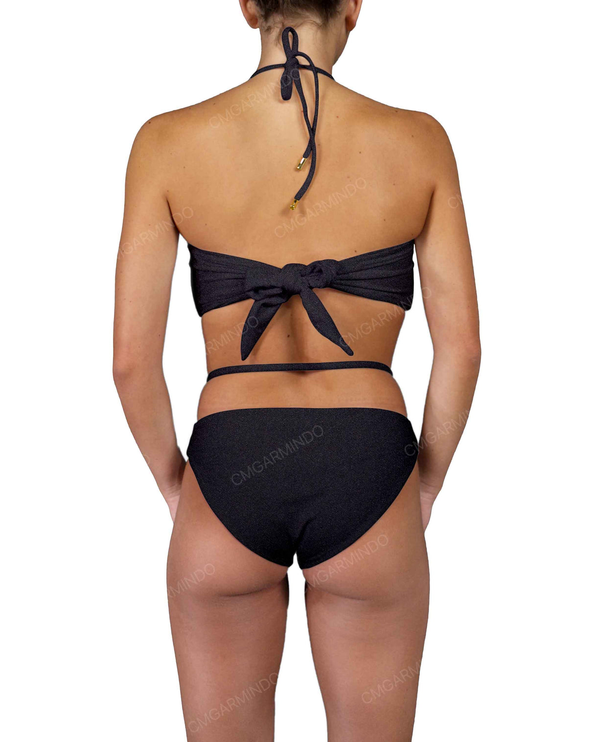 V-Halter Ring Bandeau Top
