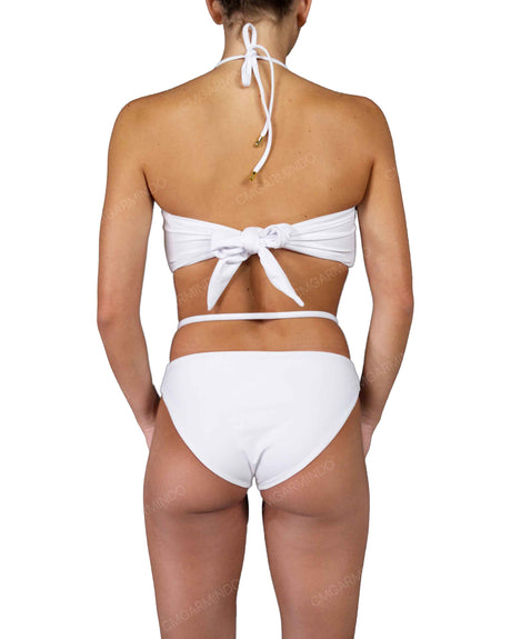 V-Halter Ring Bandeau Top
