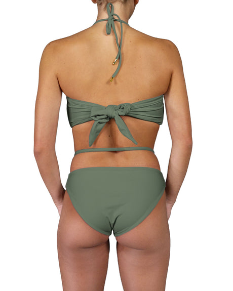 V-Halter Ring Bandeau Top