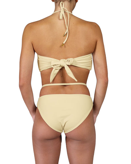 V-Halter Ring Bandeau Top