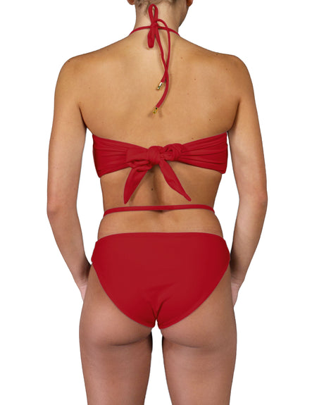 V-Halter Ring Bandeau Top