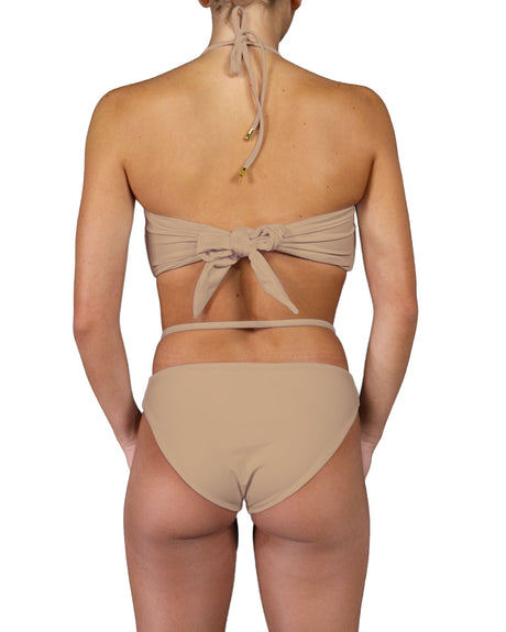 V-Halter Ring Bandeau Top
