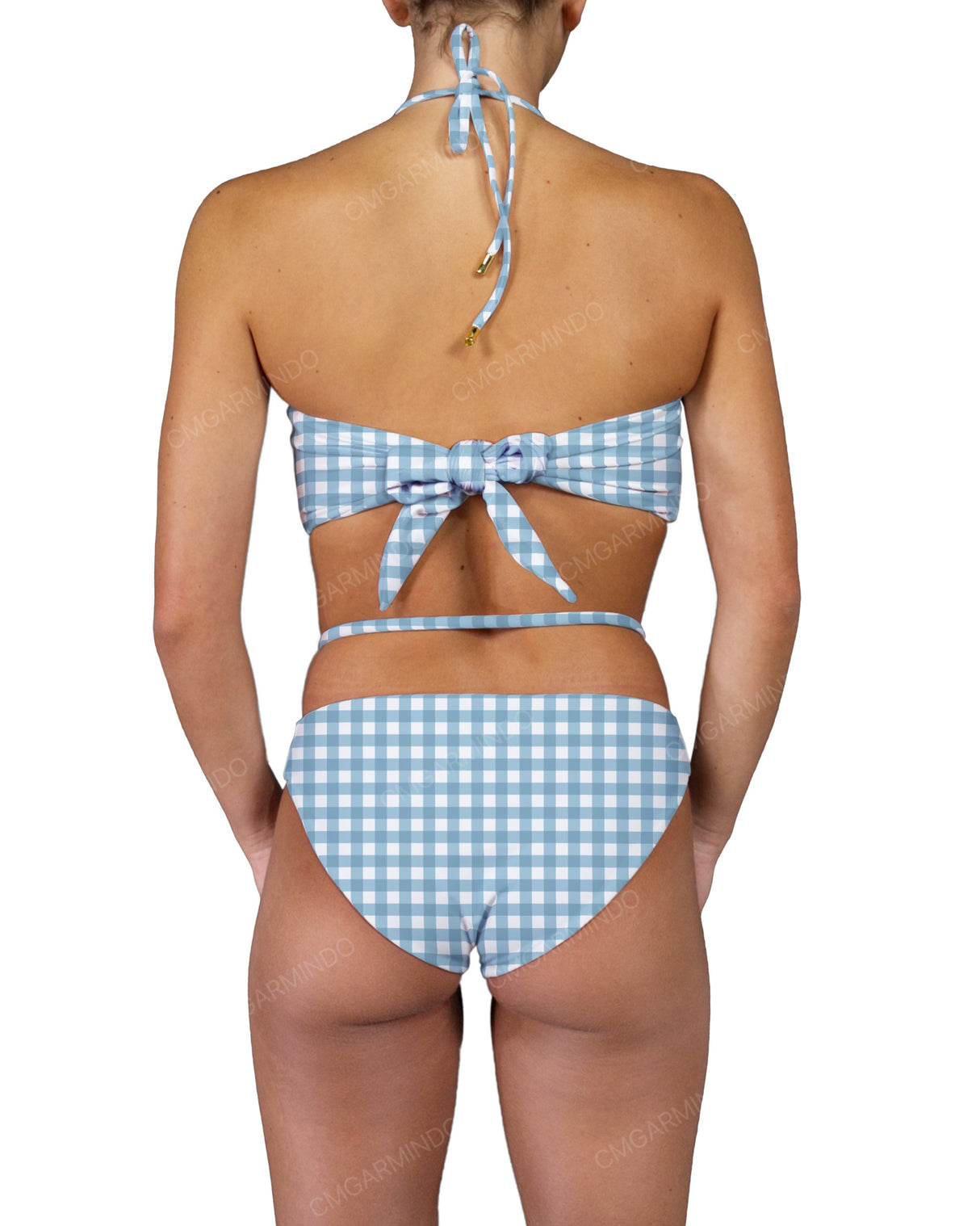 V-Halter Ring Bandeau Top