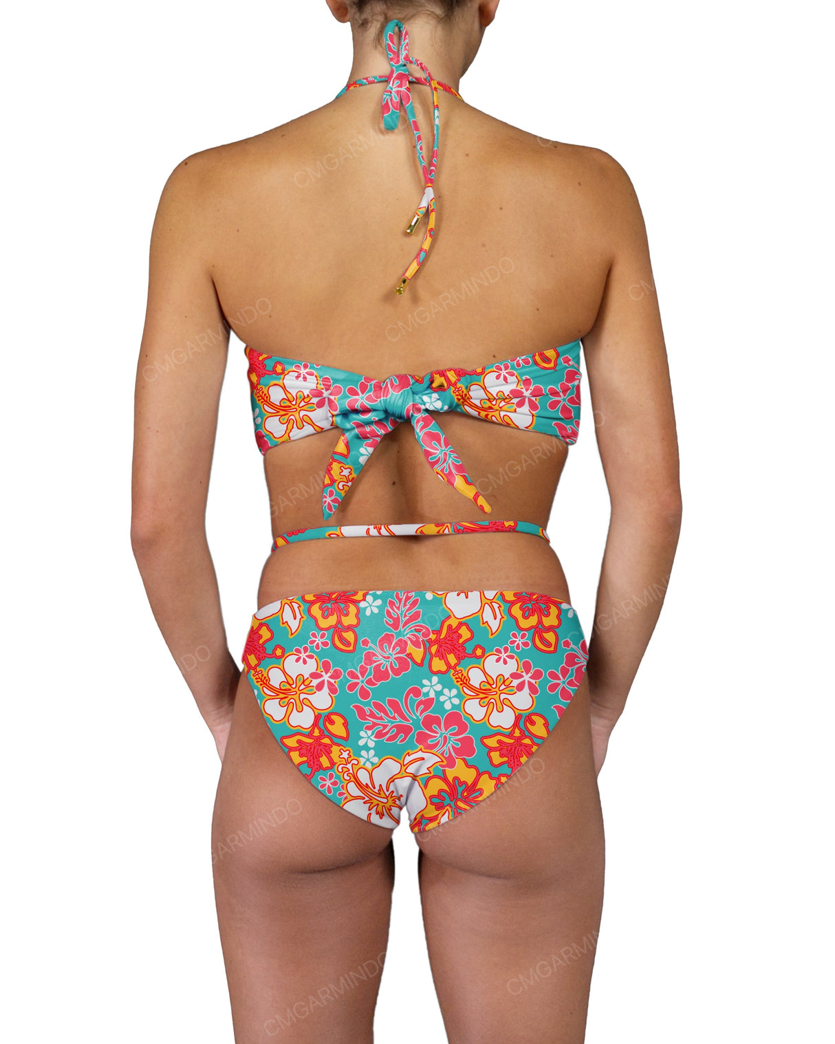 V-Halter Ring Bandeau Top