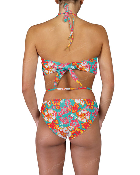 V-Halter Ring Bandeau Top