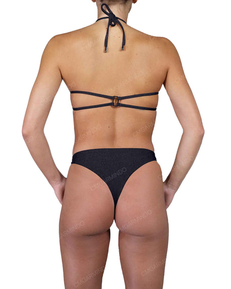 Gathered Front Sling Back Bandeau Top