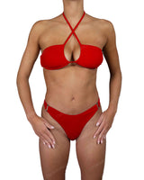 Gathered Front Sling Back Bandeau Top