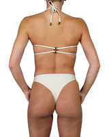 Gathered Front Sling Back Bandeau Top