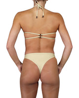 Gathered Front Sling Back Bandeau Top