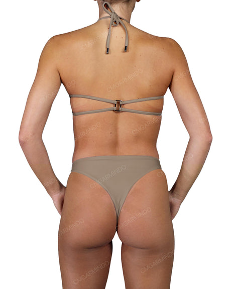 Gathered Front Sling Back Bandeau Top