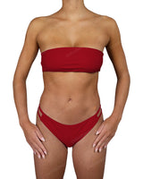 Double Back Strap Bandeau Top