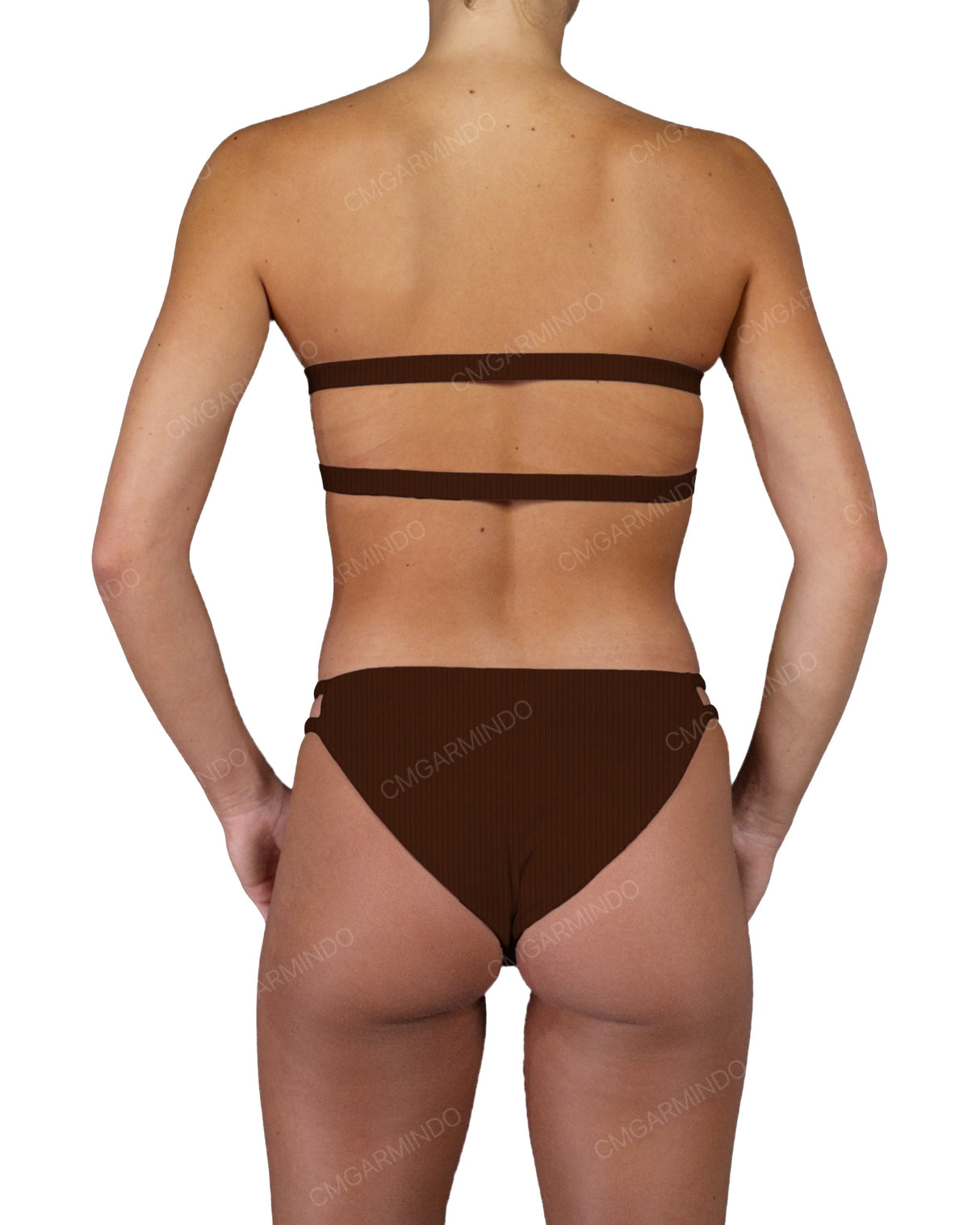 Double Back Strap Bandeau Top