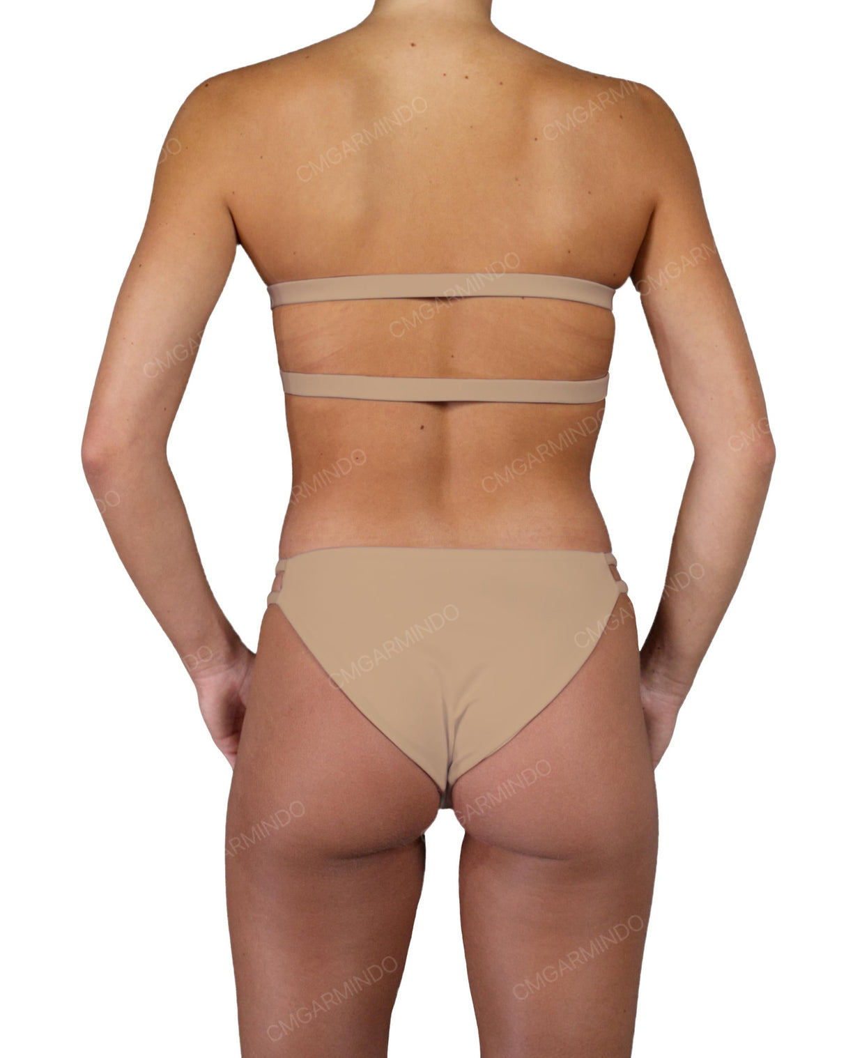 Double Back Strap Bandeau Top