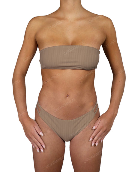 Double Back Strap Bandeau Top
