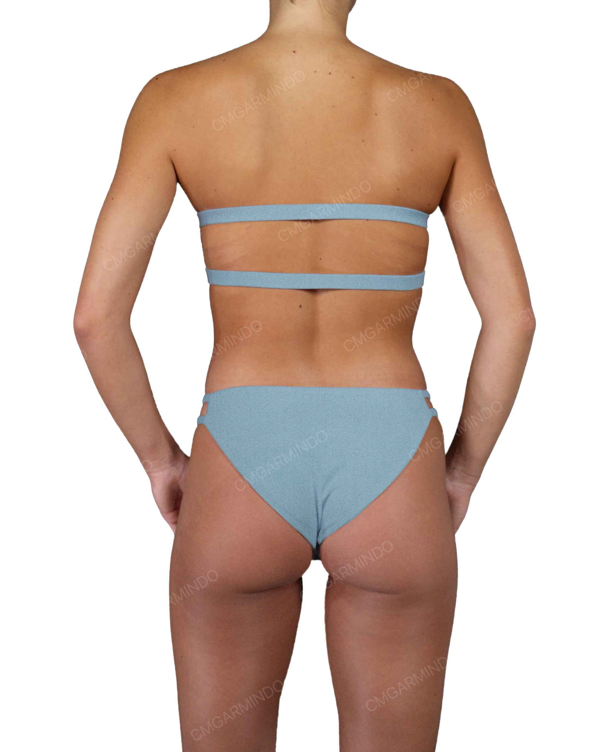 Double Back Strap Bandeau Top