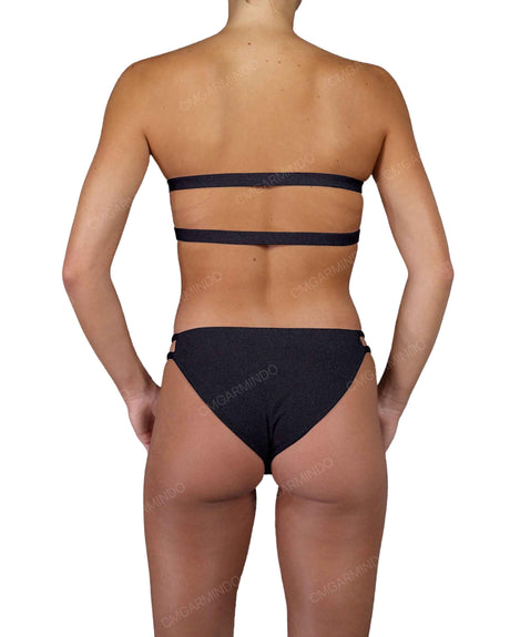 Double Back Strap Bandeau Top