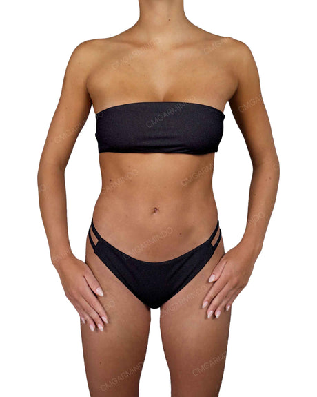 Double Back Strap Bandeau Top