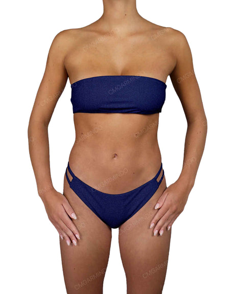 Double Back Strap Bandeau Top