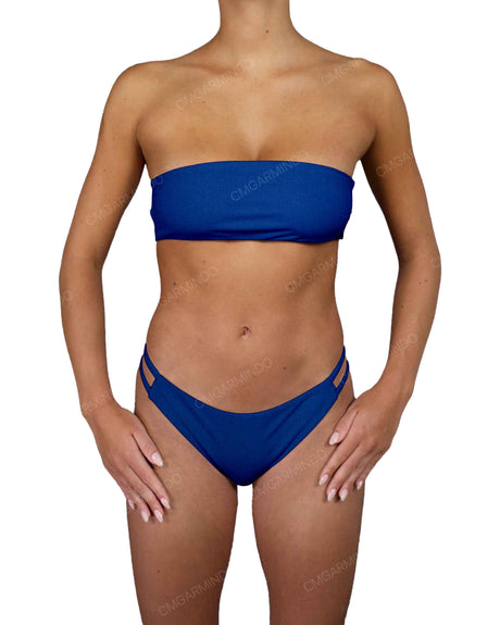 Double Back Strap Bandeau Top
